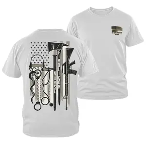 Frontline Warriors Shirt, No One Fights Alone T Shirt, Nurse Police Firefighter Military Shirt, First Responder Support Tee, American Flag Unisex Shirt, Hero Appreciation Gift