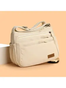 Fashionable single-shoulder crossbody bag, simple solid color nylon bag, new multifunctional casual waterproof portable bag for women, Everyday Bag
