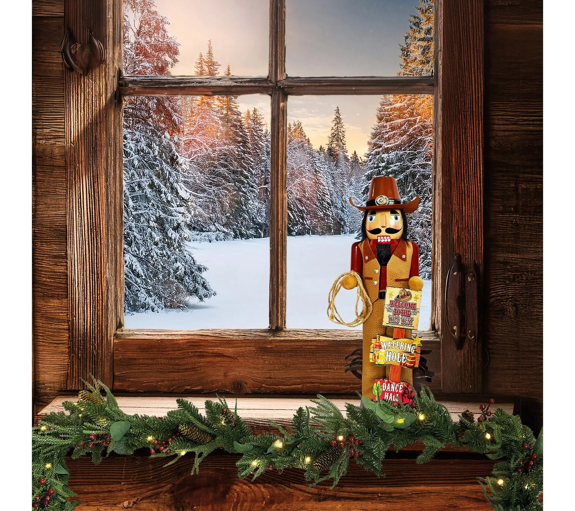 Santa's Workshop 14" Wild West Nutcracker