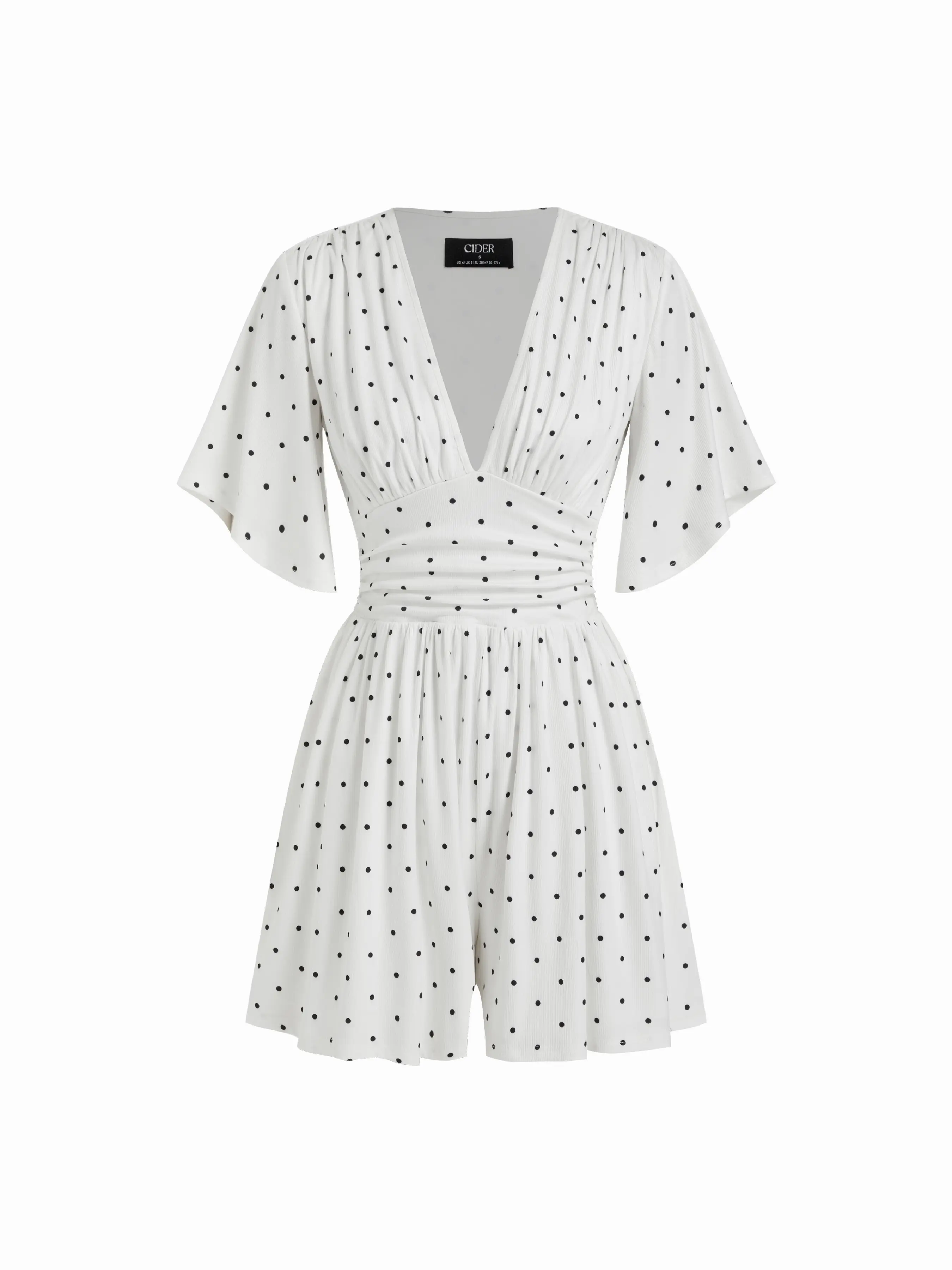White Polka Dots