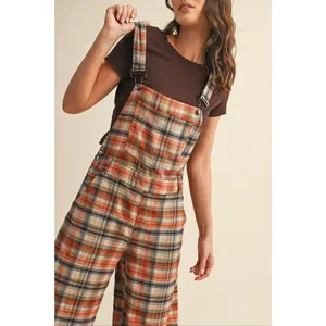 Emerson Plaid Overalls