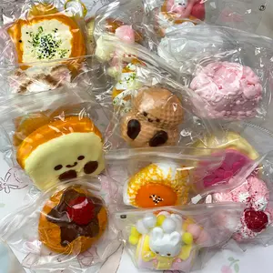 1PCS\Handmade Surprise gift.New Sticky Food Taba/Mochi Soft Squishy Bag Color Fidget Set mold able Animal Toys -T5