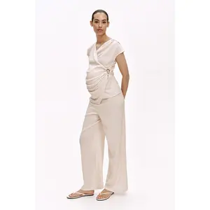 H&M MAMA 2-piece crinkled jersey set