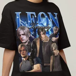 Unisex Residence Evil Leon S. Kennedy Bootleg T-Shirt, Gaming Shirt