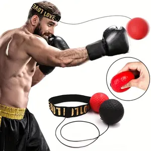 Boxing Reflex Ball Kit, Boxing Speed Trainer, Boxing Ball with Headband, Boxing Training Equipment, Fitness Equipment for Home Gym, Punching Bag for Men & Women