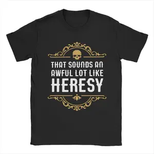 Men's Heresy Wargaming Warhammer 40k Fun Cotton Short Sleeve Oversized Tee Streetwear Top    Casual Short-Sleeve Top