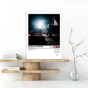 Tame Impala - Dracula (Remix) - Album music art poster, rap album poster, Rage Trap album wall art, iconic rap album aesthetic decoration, contemporary music artwork, a gift for rap fans, frameless.