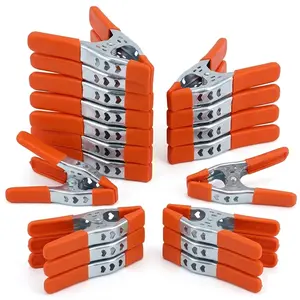 20 Pack 6-Inch Heavy Duty Metal Spring Clamps – 2.5" Jaw Opening, Strong Grip Large Clips for Woodworking, Photography Backdrops, Crafts, DIY Projects