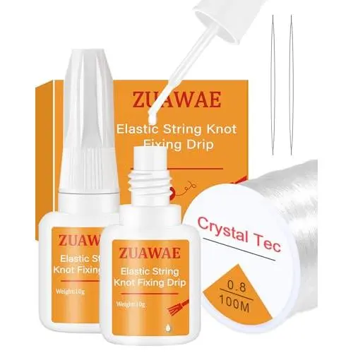 0.8 mm Elastic String with Jewelry Glue