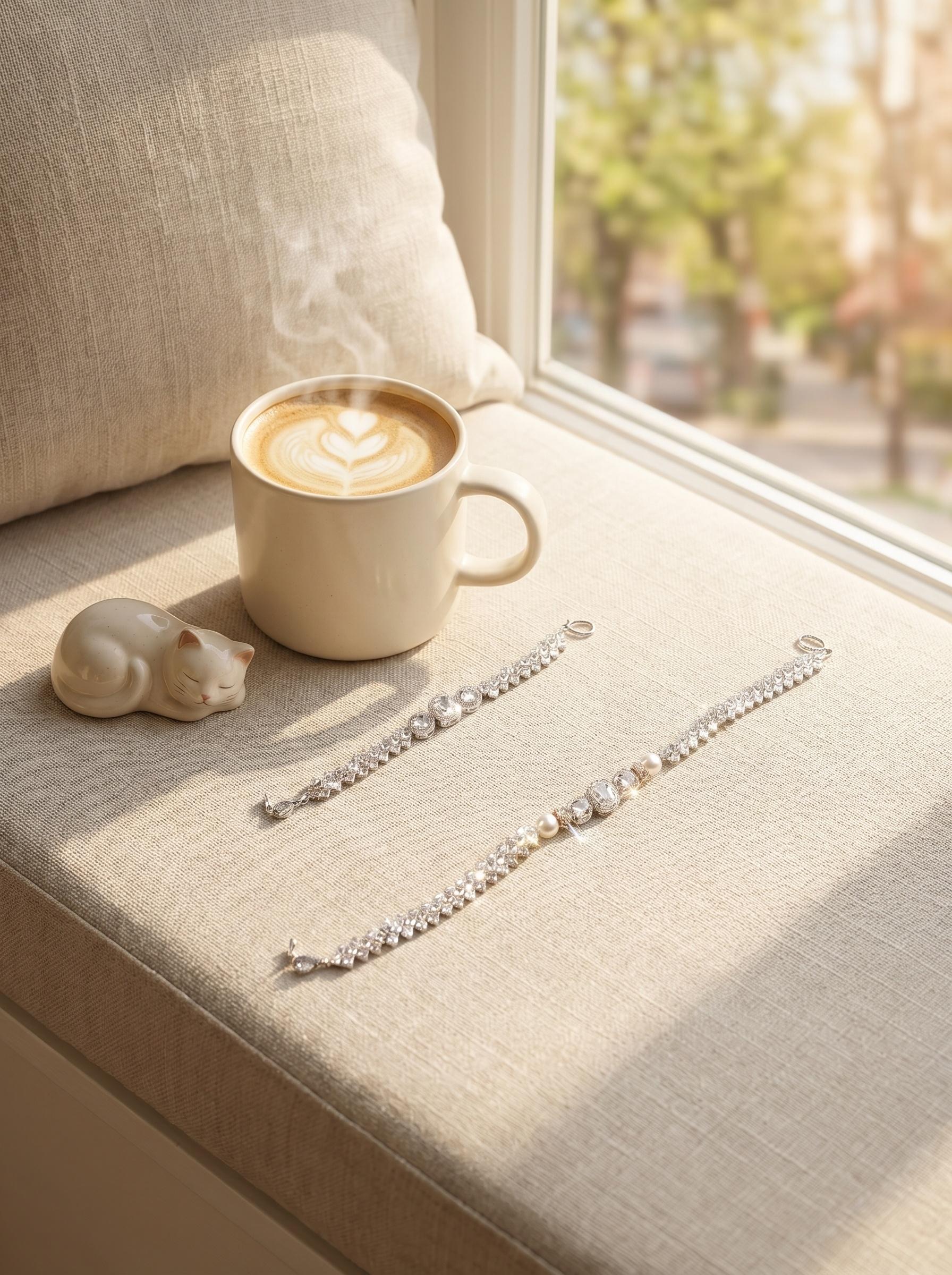 Warm Paw Sparkle Companion Bracelet and Pet Zircon Necklace Set for Owner