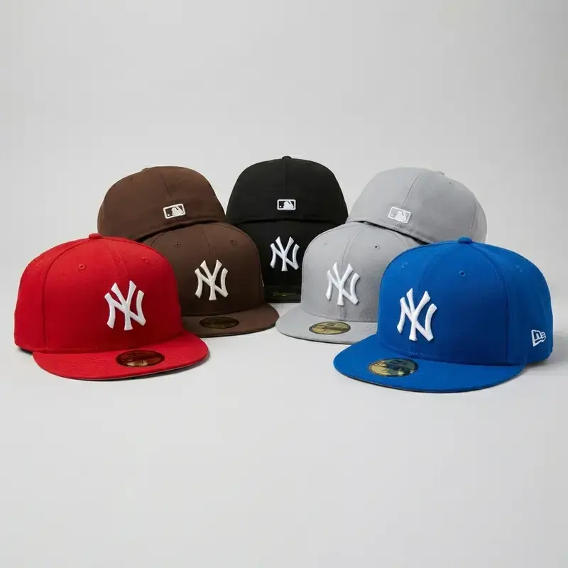 Classic Embroidered Letter Baseball Cap for Men & Women – Flat Brim Fitted Streetwear Hat, Adjustable Sports Cap, Vintage Hip Hop Style, Casual Outdoor Sun Hat, Everyday Fashion Cap, Unisex Gift