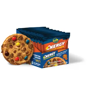 Classic Cookie, Energy Caffeine Soft Cookies, Monster Cookie made with AWAKE Chocolate 2.8oz, 8 Count Pack