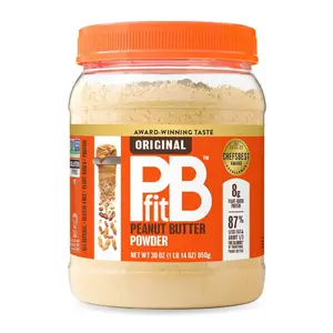 PBfit All-Natural Peanut Butter Powder, Powdered Peanut Spread From Real Roasted Pressed Peanuts, 8g of Protein, 30 Ounce