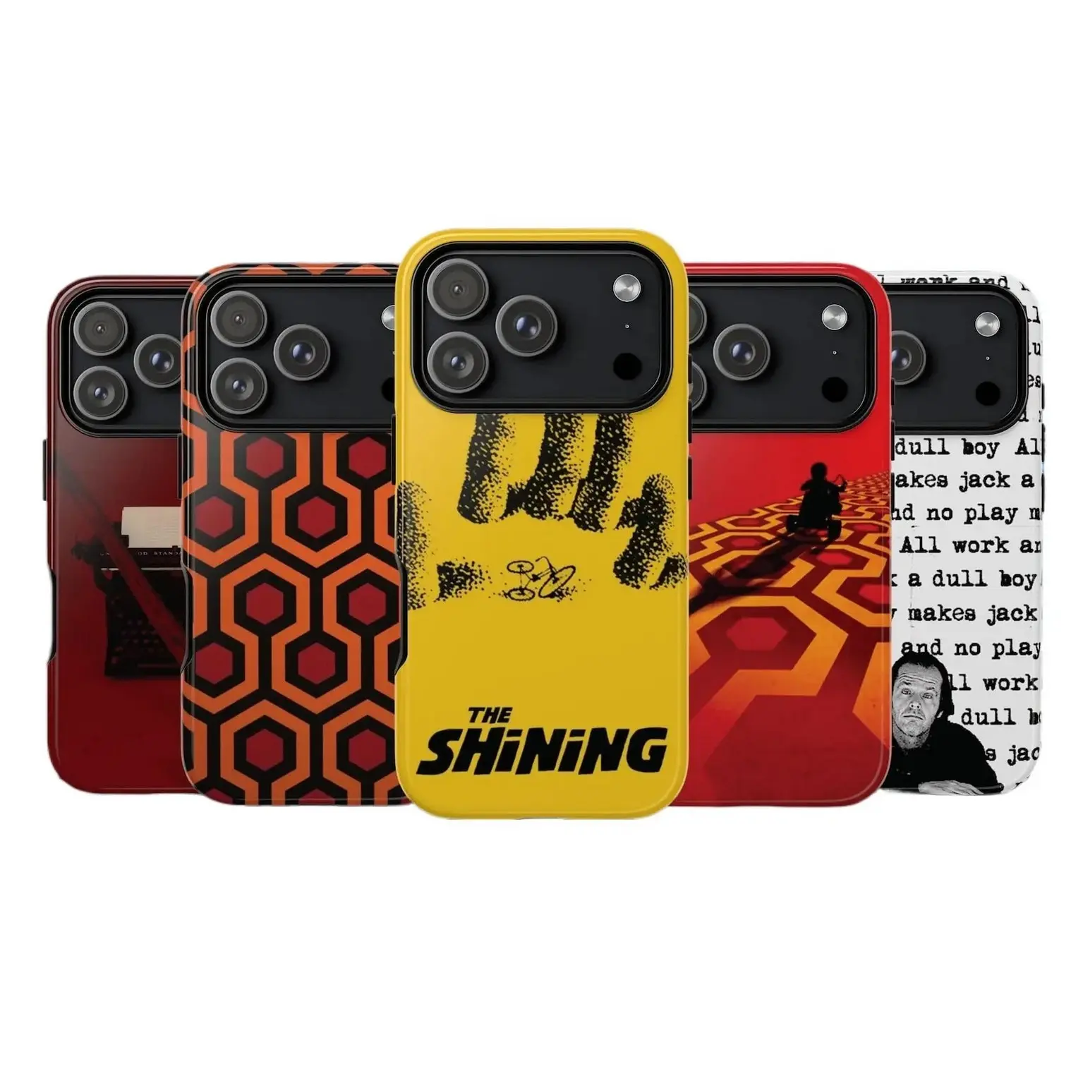 "The Shining" Carpet Pattern Horror Movie Phone Case, Vintage Stanley Kubrick Thriller Cover for iPhone 17 16 15 14 13 12 11 Pro Max Plus & Samsung Galaxy S25 S24 S23 Ultra, Retro Aesthetic Shockproof Protective Accessories
