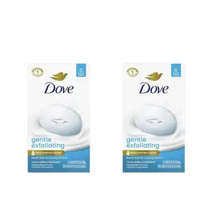 Dove Beauty Bar Gentle Exfoliating With Mild Cleanser Gentle Exfoliating, 3.75 oz, 12 Bars