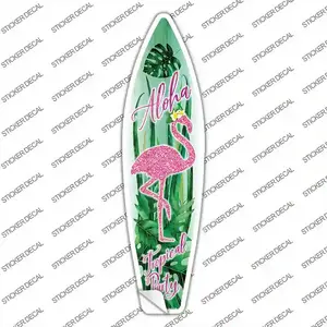 Tropical Party Novelty Surfboard Sticker Decal