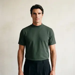 Cumulus Mockneck T-Shirt - Moss