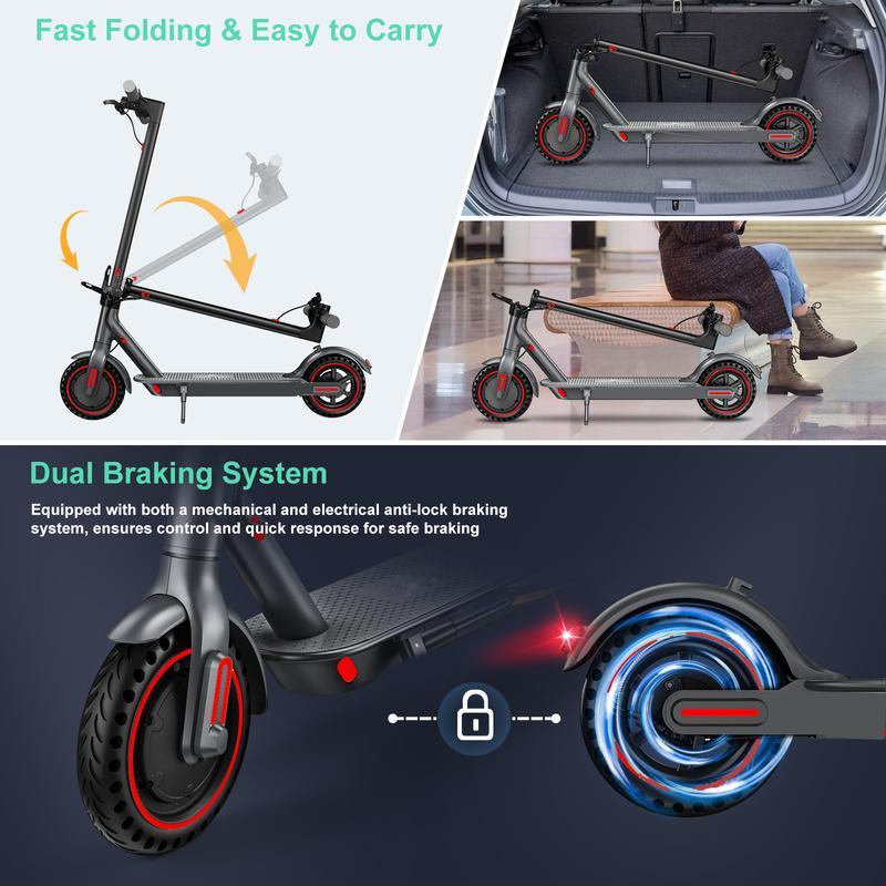 Electric Scooter -19 MPH Max Speed, 8.5''Honeycomb Solid Tires, 350W Motor, 12 Miles Range,Adjustable Speed Foldable Commuter Scooter with Dual Braking System &App Control School Scooters Electric Scooter -19 MPH Max Speed, 8.5''Honeycomb Solid Tires, 350W Motor, 12 Miles Range,Adjustable Speed Foldable Commuter Scooter with Dual Braking System &App Control School Scooters