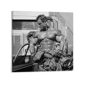 Bodybuilder Lee Priest Muscular Portrait Bodybuilding Poster Decor Print