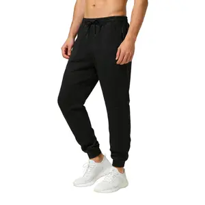 Men's Athletic Joggers with Zippered Pockets Casual Long Pants Elastic Drawstring Waist Ankle Cuffs for Gym Daily Leisure Outdoor Activities Running All Seasons Menswear Trouser - Plain, Esports
