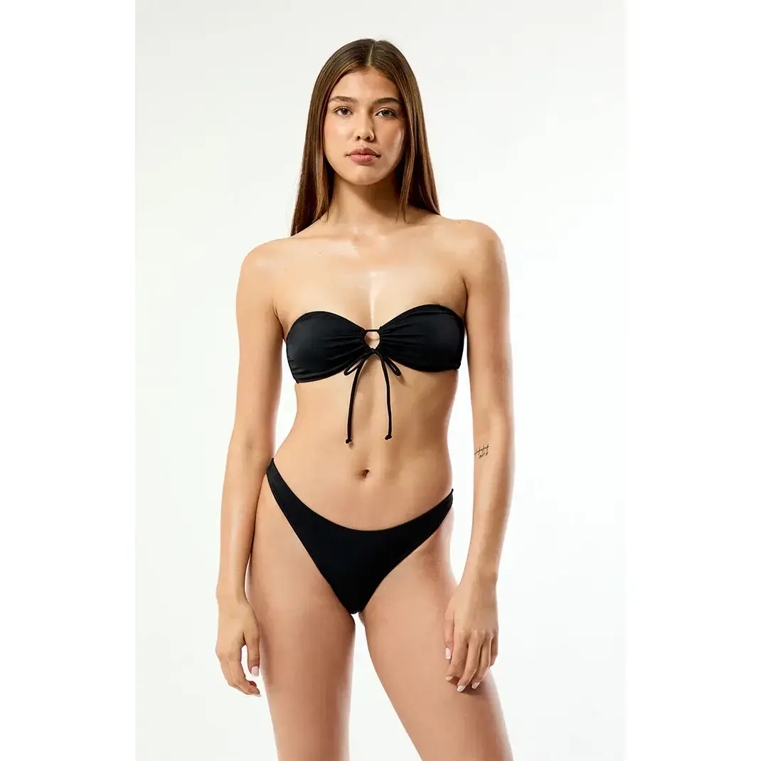 Pacsun Women's Black Eliza Bandeau Bikini Top