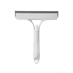 3-in-1 Multifunctional Spray Cleaning Squeegee - Car Cleaning Products with Built-in Spray Bottle, Microfiber Scrubber for Window, Car Windshield (White & Yellow)