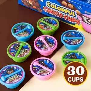 Nata Chocolate Cups 30 Cups Box Biscuit Rich Milk Chocolate Crispy Wafer Bites Gluten Free Kid Friendly Kids Birthday Parties Cooky Cookie