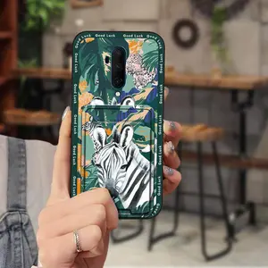 Dirt-resistant Fashion Design Phone Case For One Plus 7T Pro/1+7T Pro Silicone Graffiti Waterproof Card slot Durable Soft case Shockproof Anti-knock TPU protective Cute Cover