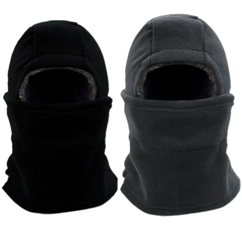 Unisex Windproof Balaclava Face Mask - Thermal Fleece Full Face Cover with Neck, Ear Protection for Extreme Cold Motorcycle, Snowboarding Use