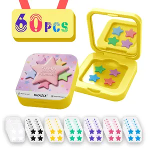 60pcs Acne Patches, Pimple Patches, Covering Acne and Blemishes, Face and Skin Stickers, Acne Spot Treatment, Small Mirror Box Packaging, Portable and Convenient