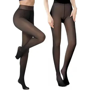Fleece Lined Tights For Women, Panty Hose Women's Control Top, Fake Translucent Thick Thermal Sheer Tights2026