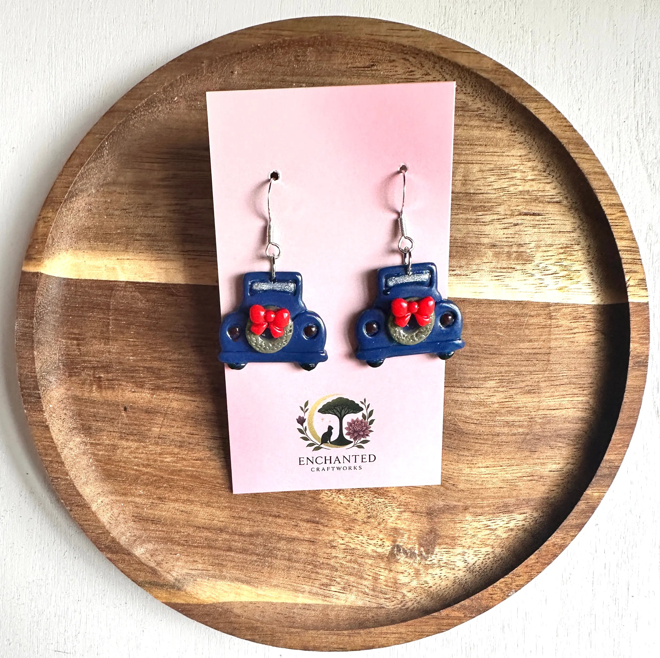 Classic Car-Themed Polymer Clay Dangle Earrings, Fashion Costume Jewelry Accessories for Women