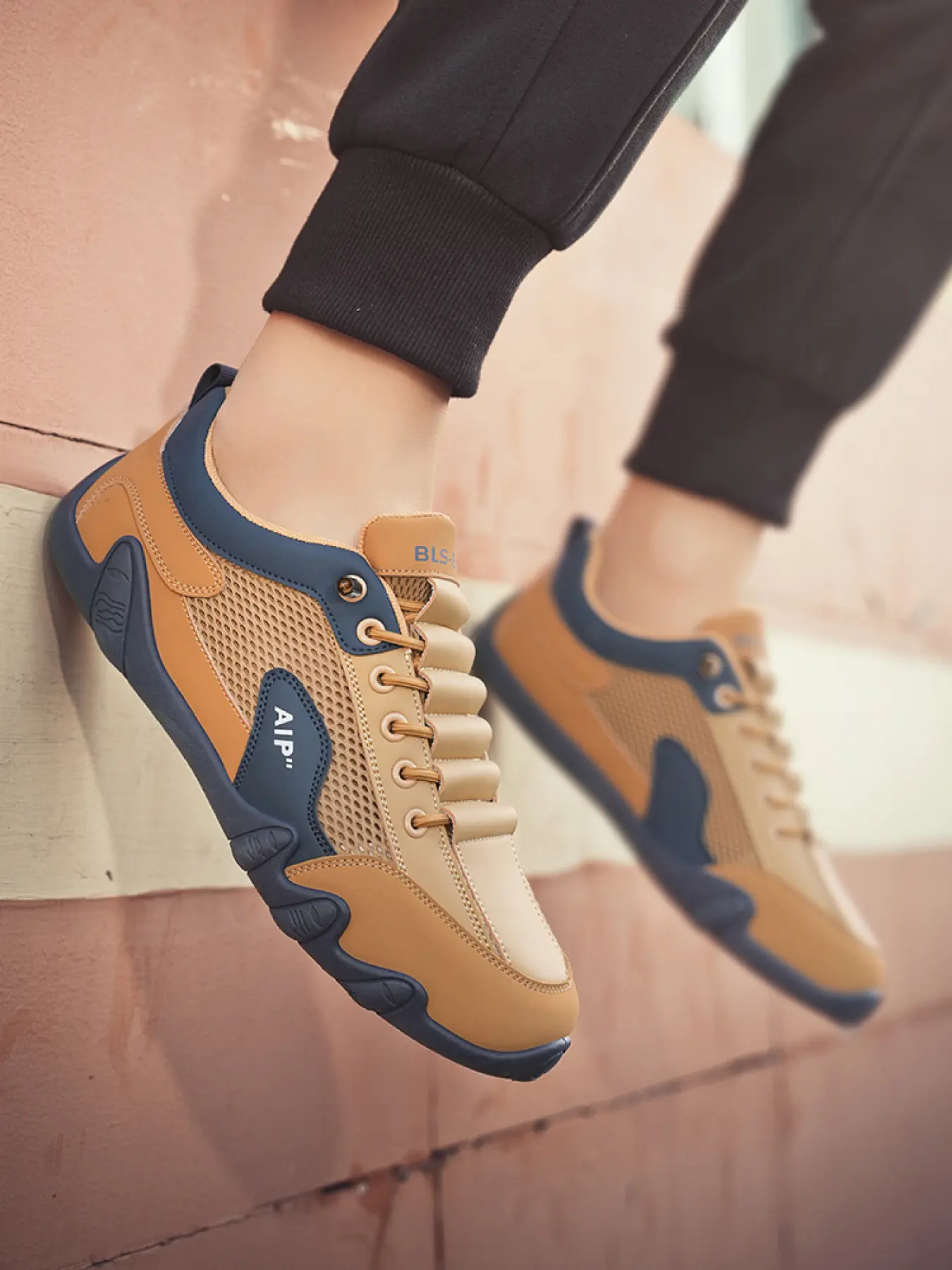 Men's Summer Breathable Hollow Out Casual Shoes, Slip-On Zipper Loafers, Non-Slip Soft Sole Driving Shoes, Sneaker, Sports Shoes