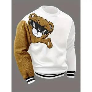 Men's casual sweatshirt - Relaxed fit, Polyester, Details, Machine washable, Crew neck, Long sleeves