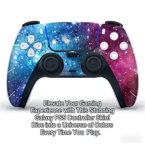 Customizable Ps5 Controller Sticker, Anti-Scratch Full Coverage Decal, Game Accessories Protection Film, Starry Sky Design