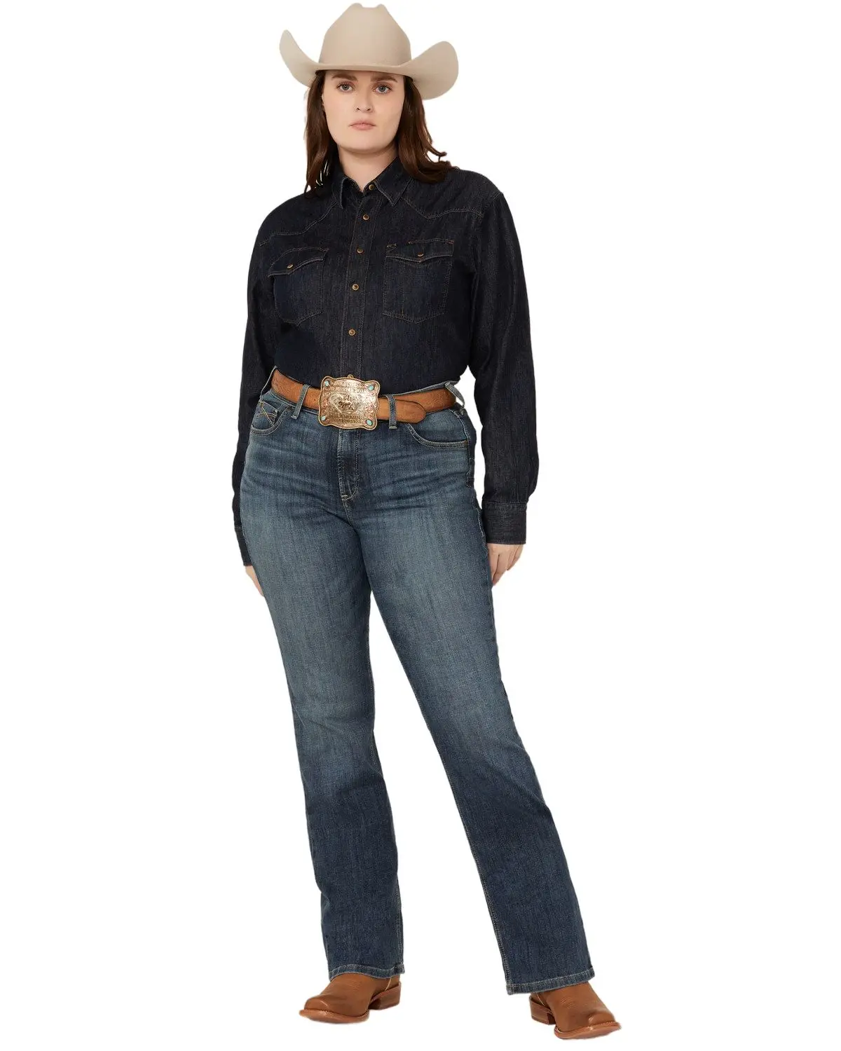Ariat Women's Women'S Dark Wash Ella Bootcut Denim Jeans Plus - 10051610-Plus