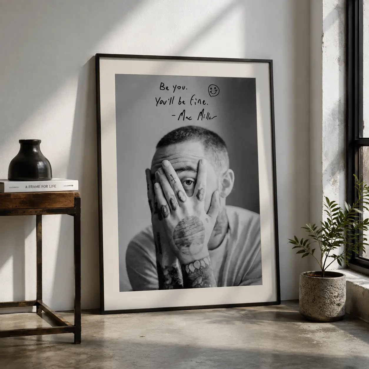 [No Frame] Be You Poster, Self Care Wall Art, Mental Health Quote Print, Inspirational Bedroom Decor, Minimalist Motivational Artwork
