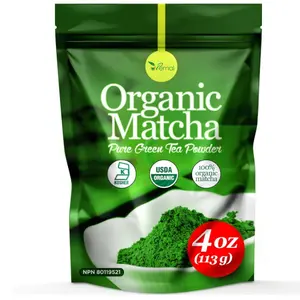 uVernal Organic Matcha Green Tea Powder - 100% Pure Matcha for Smoothies Latte and Baking Easy to Mix - 4oz Kosher Pareve