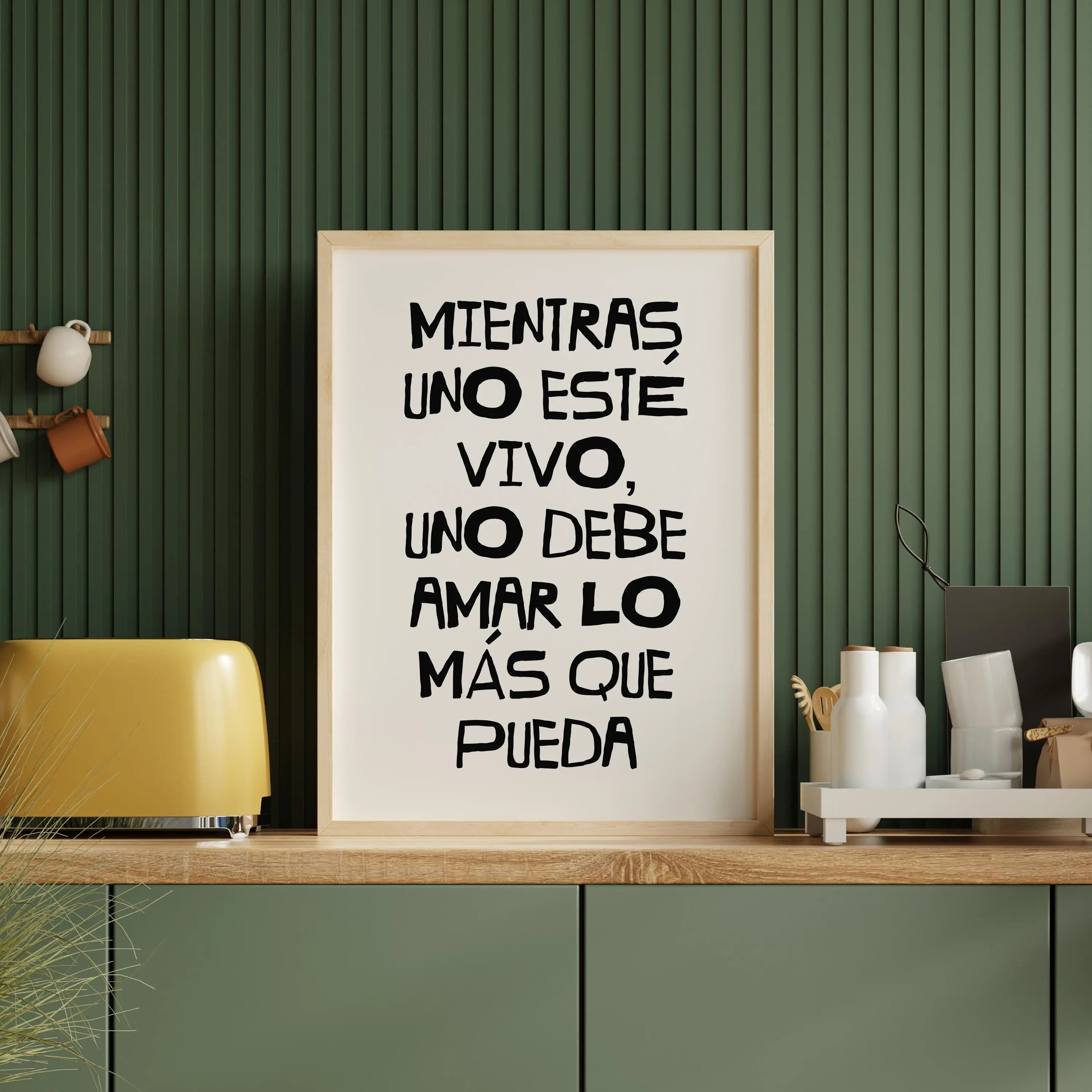Debi Tirar Mas Fotos Typographic Poster - 9 Color Options, DTMF Poster, Spanish Poster, Baile Inolvidable, Hispanic Pride Art-UNFRAMED POSTER