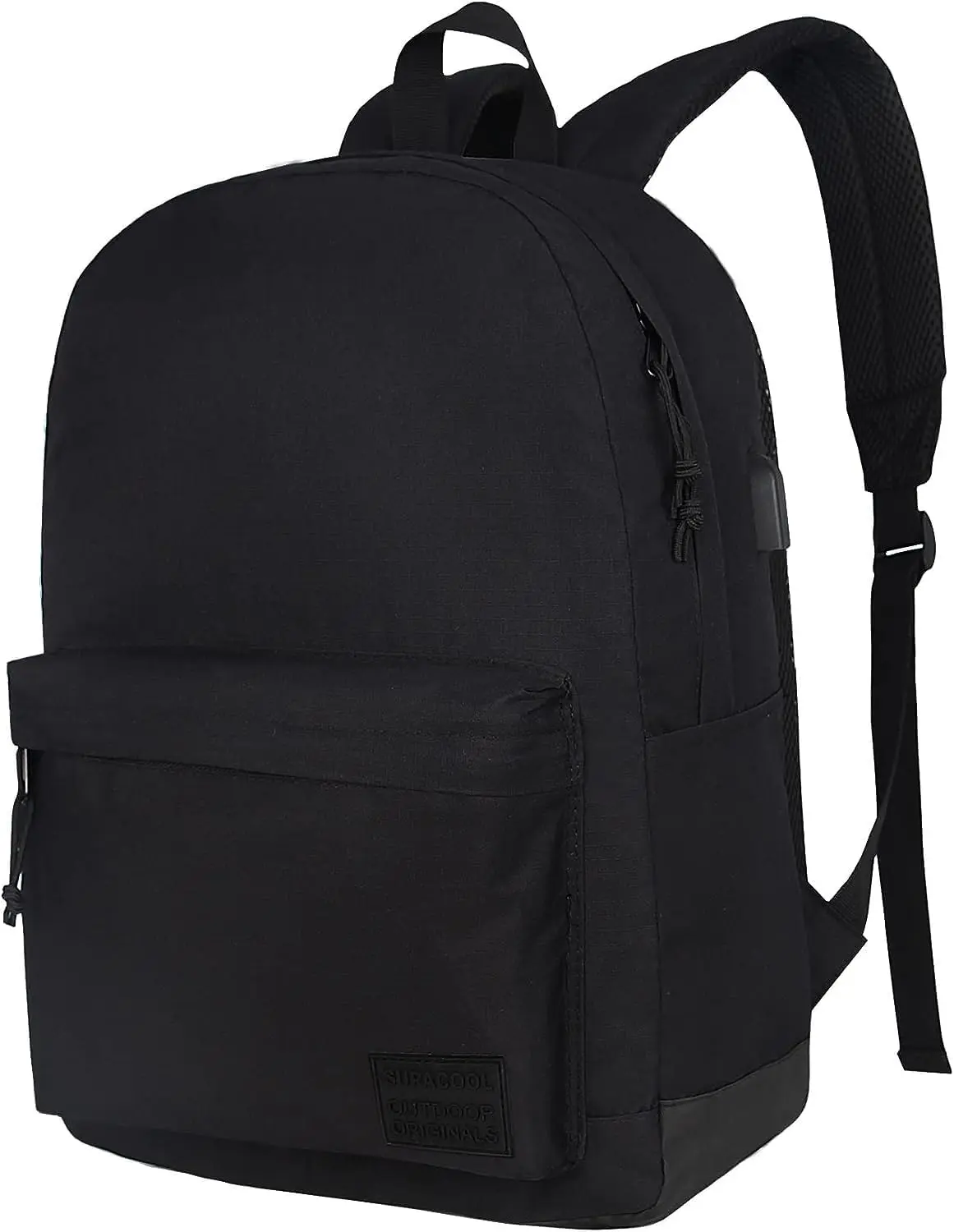Casual Laptop Backpack for Men and Women, Work backpack, Black Backpacks, College School Backpack for Boys and Girls, Lightweight Travel Back Pack(Black)