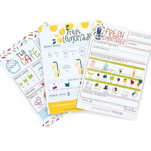 Cafe Bundle 5x7 Notepad Bundle for Pretend Play