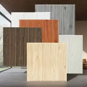35*35cm Imitation Wood Grain Self-Adhesive Wall Stickers for Bedroom, Living Room, Corridor, Dormitory, Office Wall Decoration, Waterproof and Wallpaper, DIY Creative Wall Paper