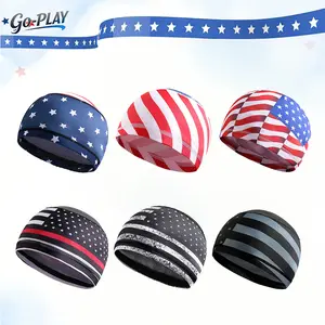 3Pcs USA 250th Anniversary Patriotic Cooling Skull Cap | PatrioticTok 4thofJulytok CyclingTok OutdoorTok Sweat Wicking Breathable Helmet Liner Beanie | for Men Women Cycling Running Motorcycle Hiking Gym Sports