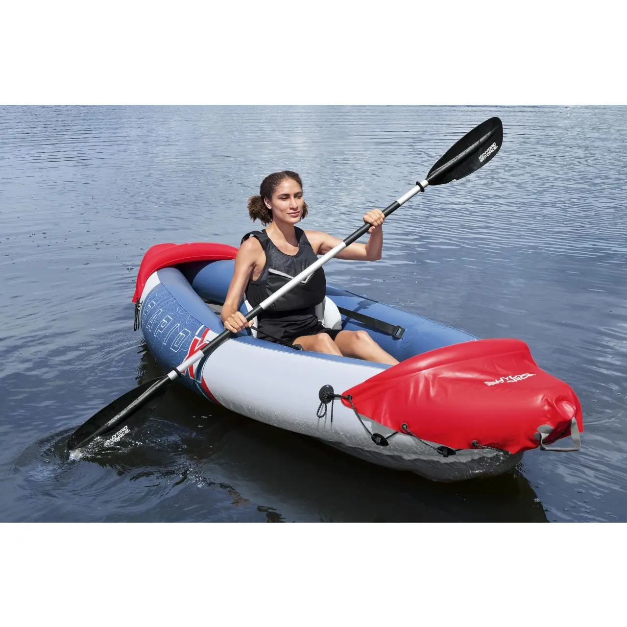 Rubber rowboat single canoe * rafting inflatable boat * free paddle air pump Outdoor