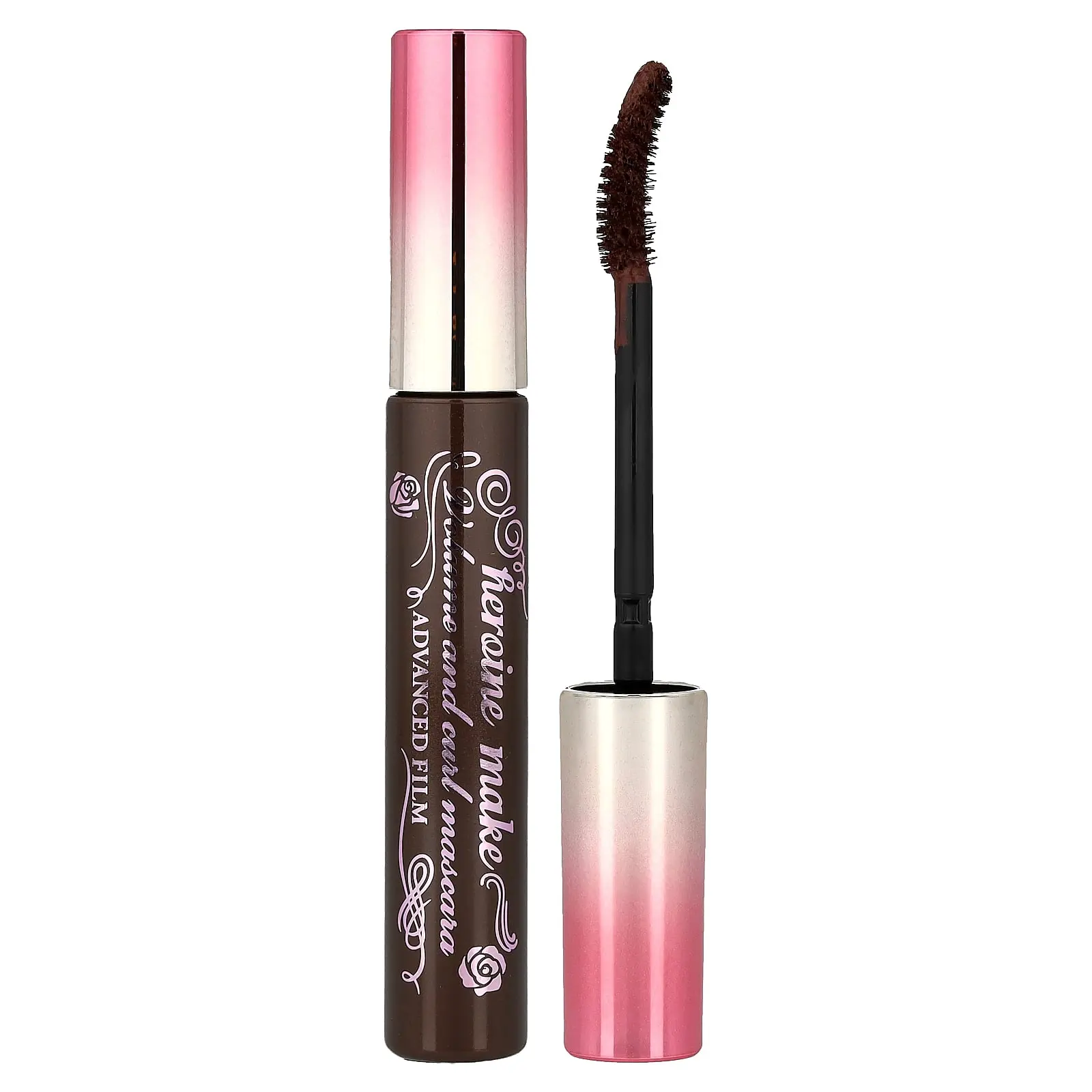 KissMe Heroine Make, Volume & Curl Mascara, Advanced Film, #02 Brown, 0.21 oz (6 g)