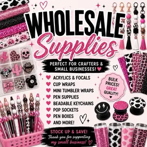 Wholesale Beadable Pens, Keychains, Badge Reels, Pop Sockets, etc.