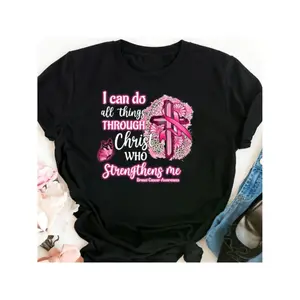 Empowering Cancer Fighter T Shirt Inspirational Breast Cancer Pink October Women Gift for Fighters Ink and Quotes