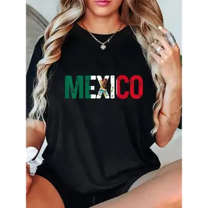 100% Cotton Mexico Mexican Flag Vintage Pride T-Shirt