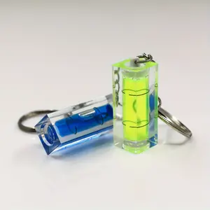 Portable Lightweight Keychain Level with Integrated Bubble, Precision Measuring & Design Tool, Essential Measurement Accessory for DIY Projects