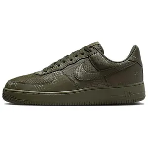 Nike Kobe Bryant x Nike Air Force 1 Low 'Cargo Khaki' Men's Sneakers Khaki Suede Upper with Lace Closure and Durable Rubber Outsole